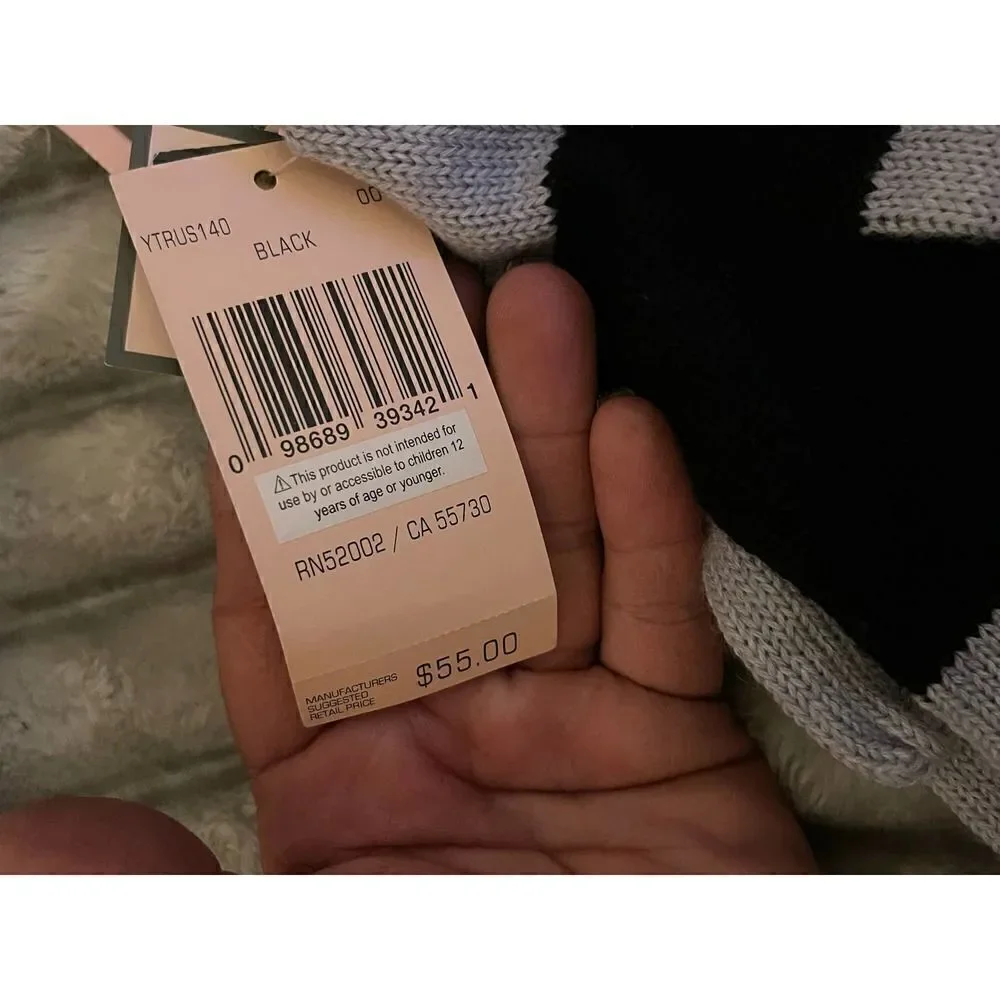 Y2k nwt vintage og juicy couture knit winter gloves mittens grey